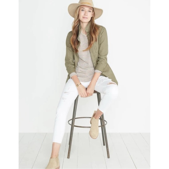 Marine Layer Elle Jacket Utility Hooded Cotton Military Outdoor Gorpcore Green S - Picture 13 of 13